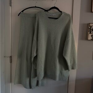 Zara Mint Green Knit Sweater